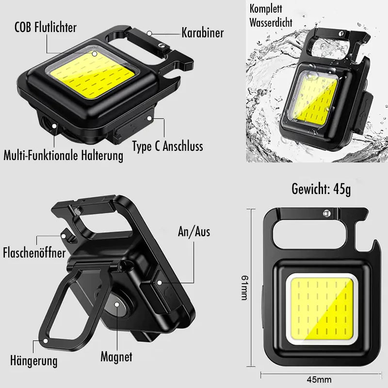 Mini Floodlight Keychain